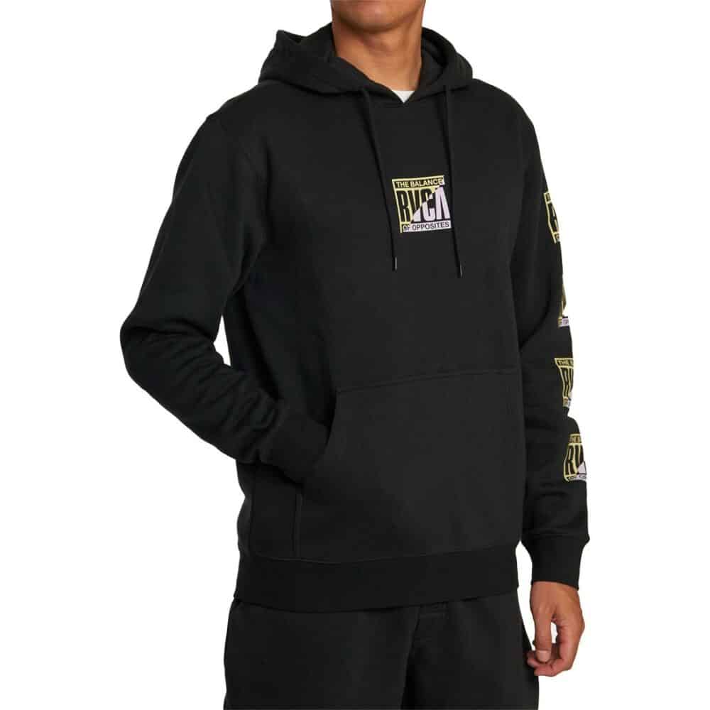 RVCA Natural Network Pullover Hoodie - Garage Blue