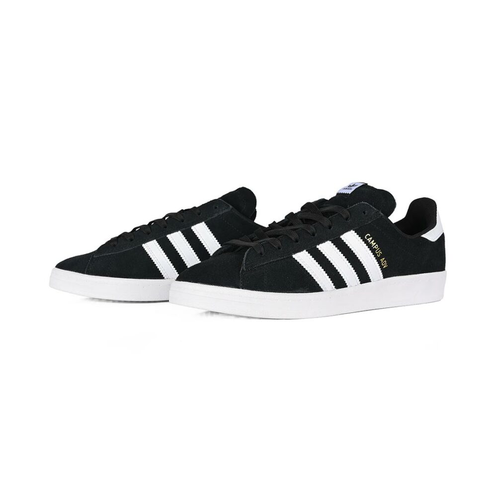 Adidas Campus ADV Skate Shoes - Core Black/White/White