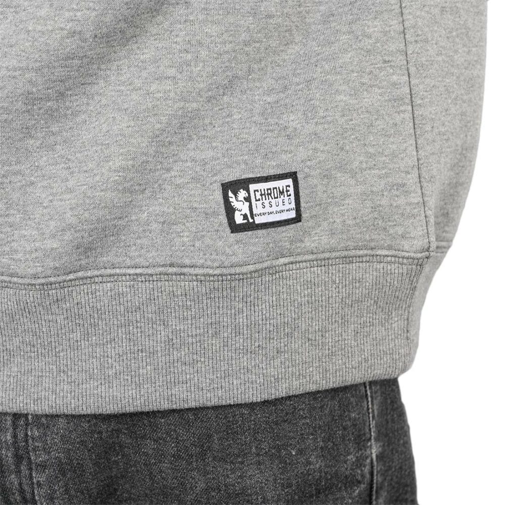 Chrome Issued Fleece Pullover Crew Sweater - Castlerock