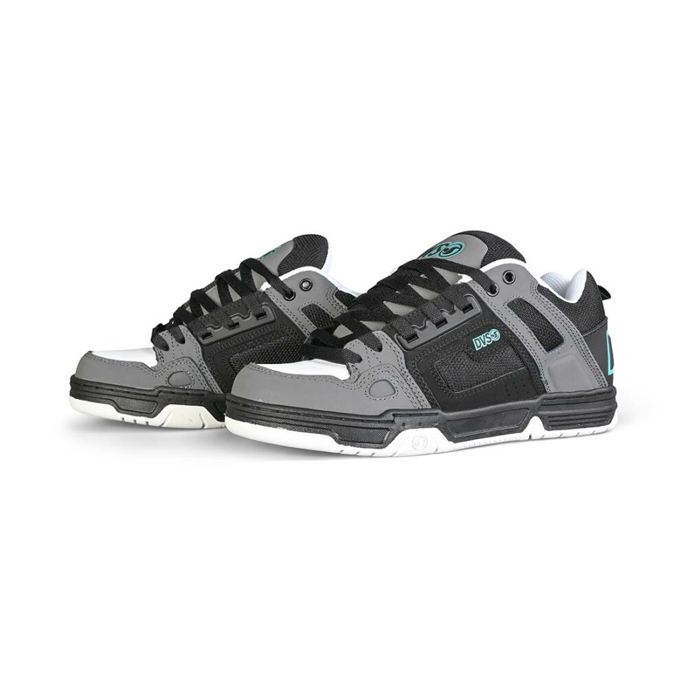 DVS Comanche Skate Shoes - Black/Charcoal/Turquoise