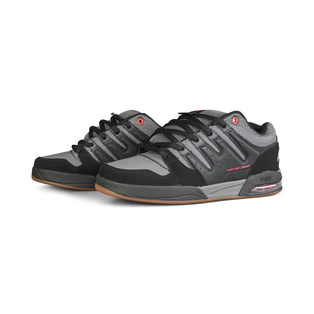 DVS Tycho Skate Shoes - Black/Red/Charcoal