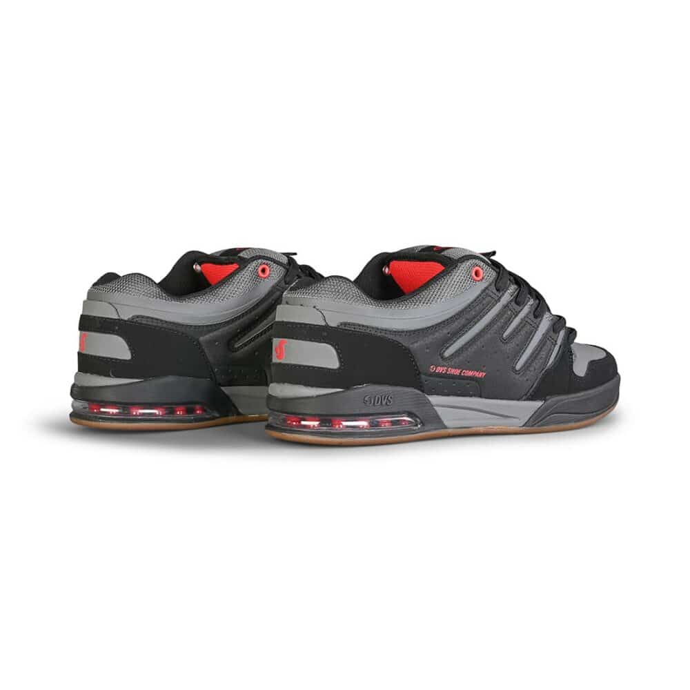 DVS Tycho Skate Shoes - Black/Red/Charcoal