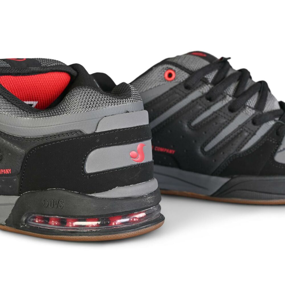 DVS Tycho Skate Shoes - Black/Red/Charcoal