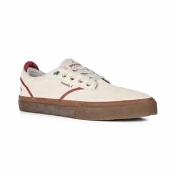 Emerica Dickson Skate Shoes - White/Red/Gum