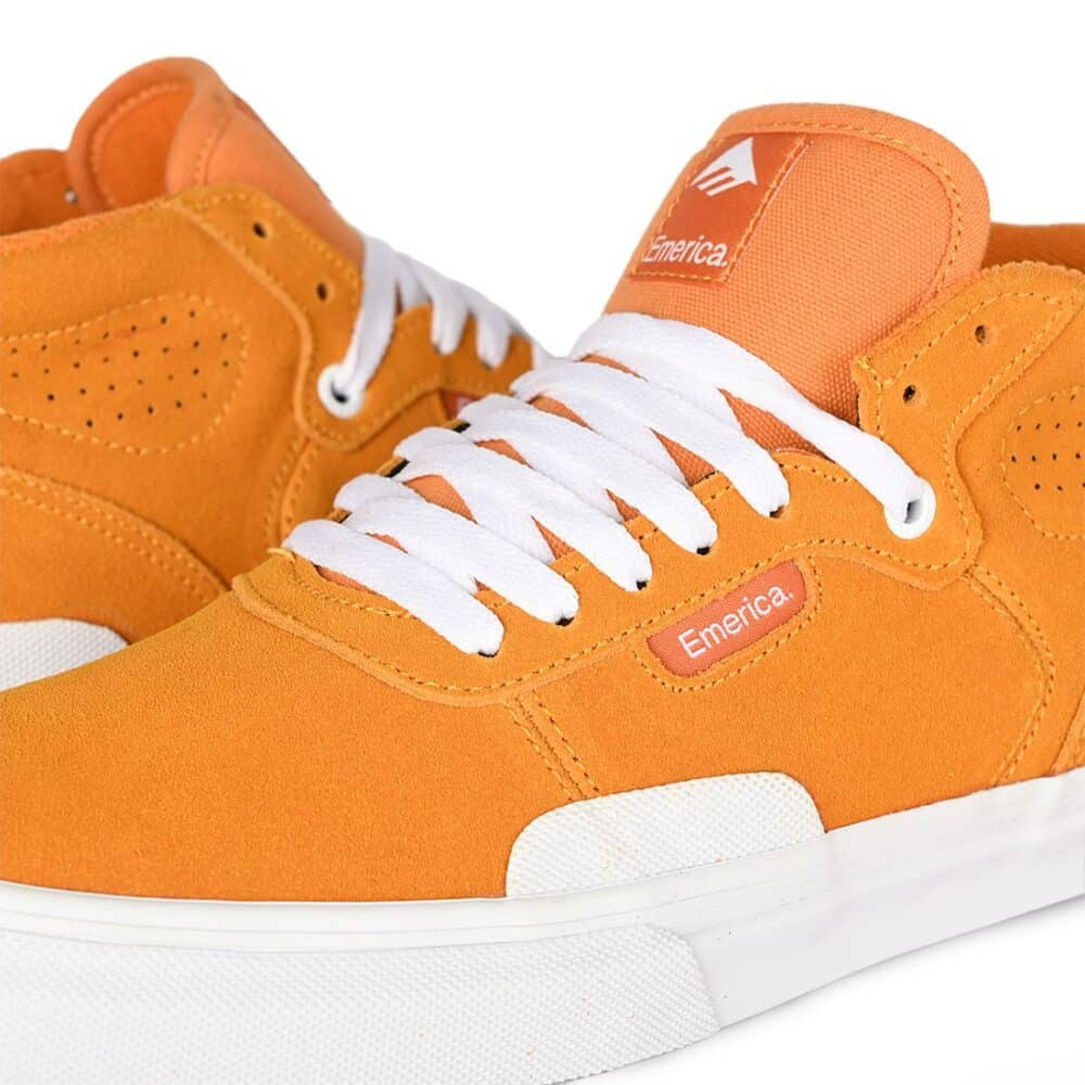 Emerica Pillar Mid-Top Skate Shoes - Burnt Orange