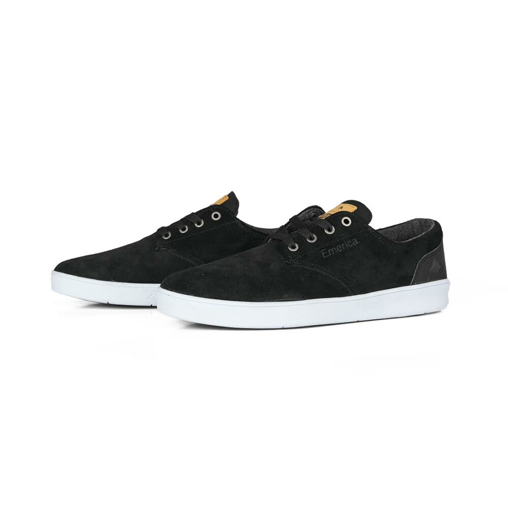 Emerica Romero Laced Skate Shoes - Black/Black/White