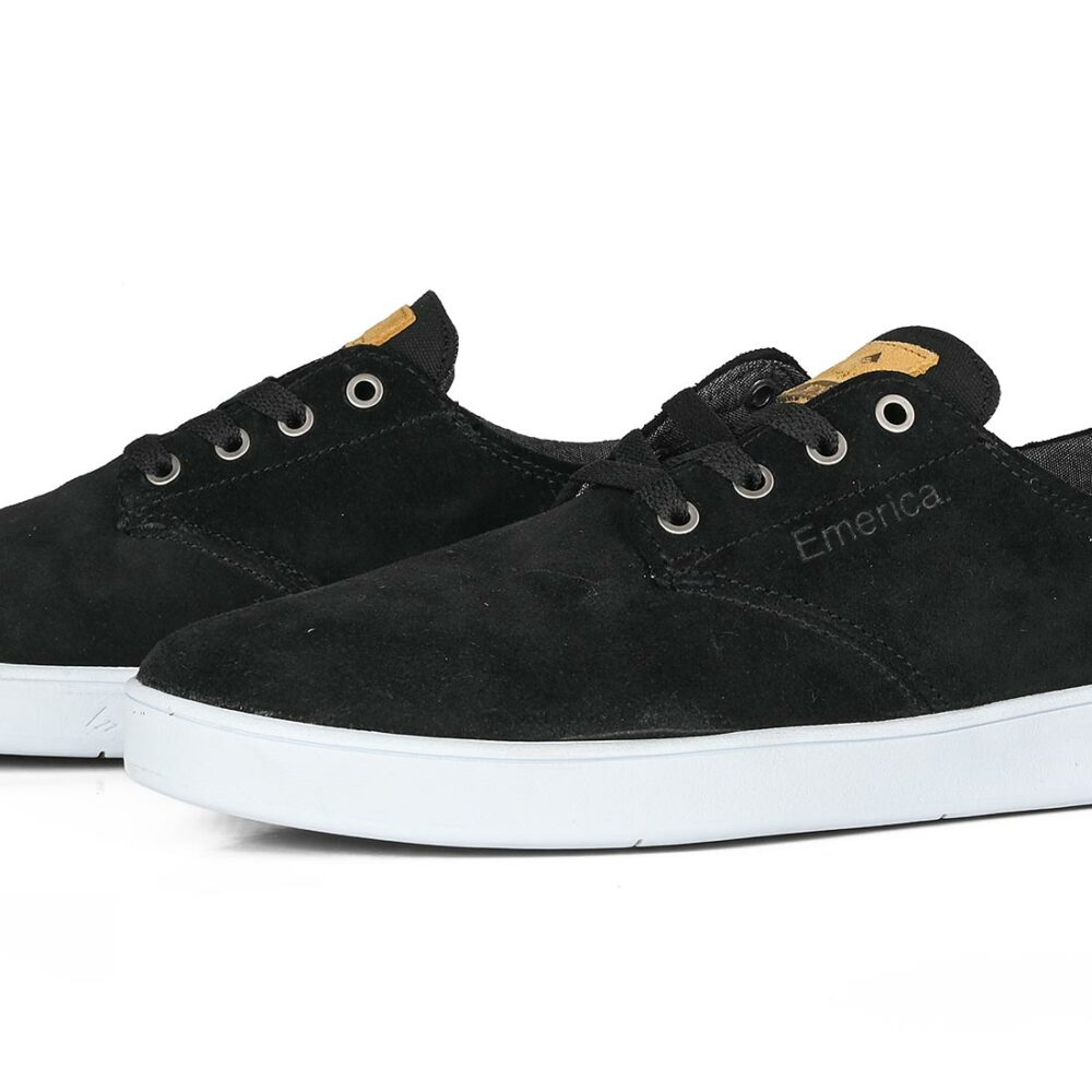 Emerica Romero Laced Skate Shoes - Black/Black/White