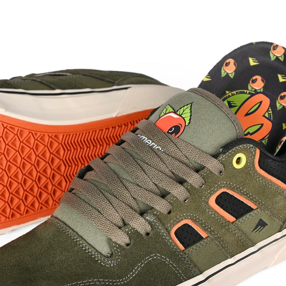 Emerica x OJ Tilt G6 Vulc Skate Shoes - Olive