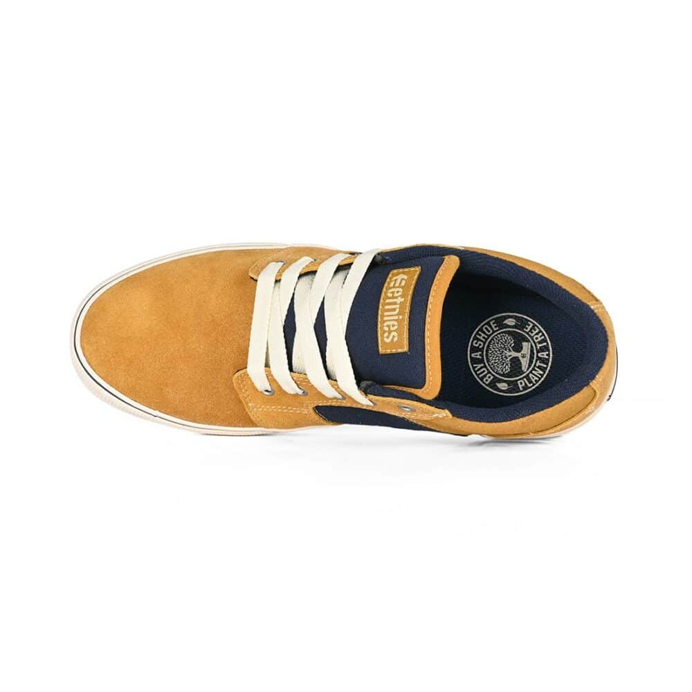 Etnies Barge LS Skate Shoes - Tan/Blue