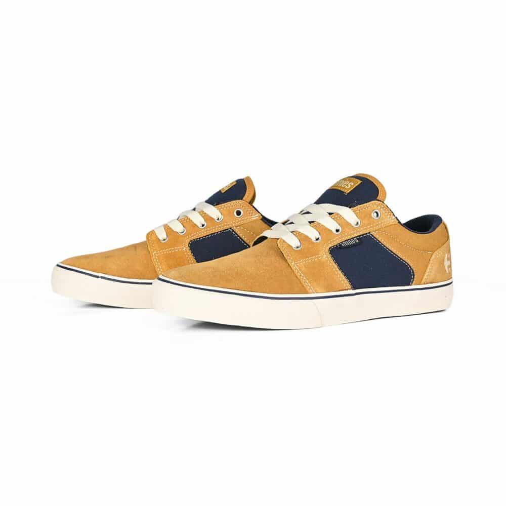 Etnies Barge LS Skate Shoes - Tan/Blue