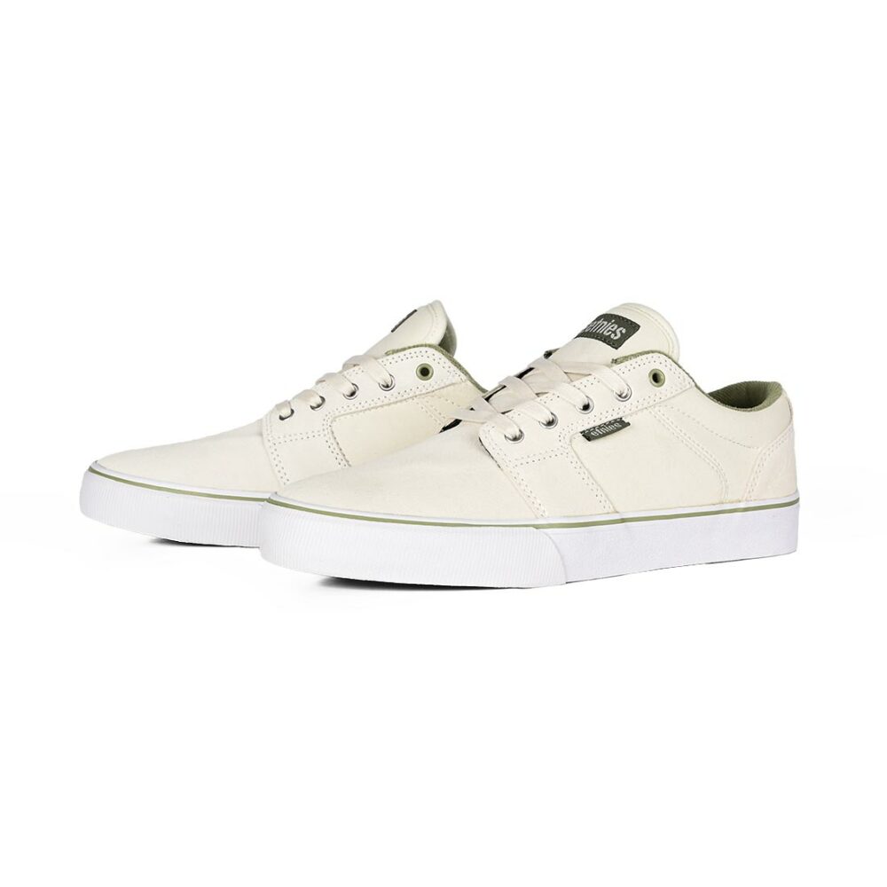 Etnies Barge LS Skate Shoes - White/Green