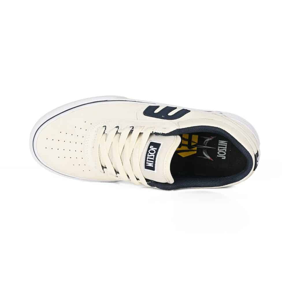 Etnies Joslin Vulc Skate Shoes - White/Navy