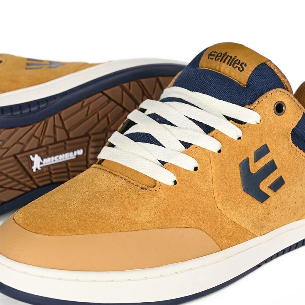 Etnies Marana Skate Shoes - Tan/Blue