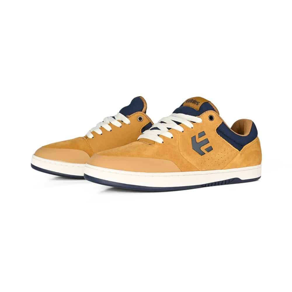 Etnies Marana Skate Shoes - Tan/Blue