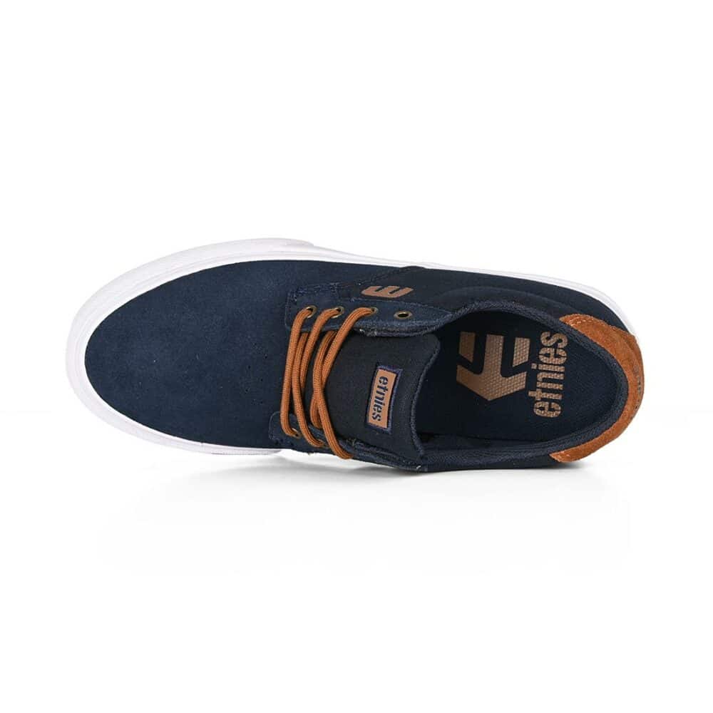 Etnies Singleton Vulc XLT Skate Shoes - Navy/Brown/White