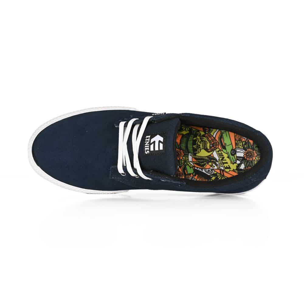 Etnies x Dystopia Jameson Vulc Skate Shoes – Navy/White