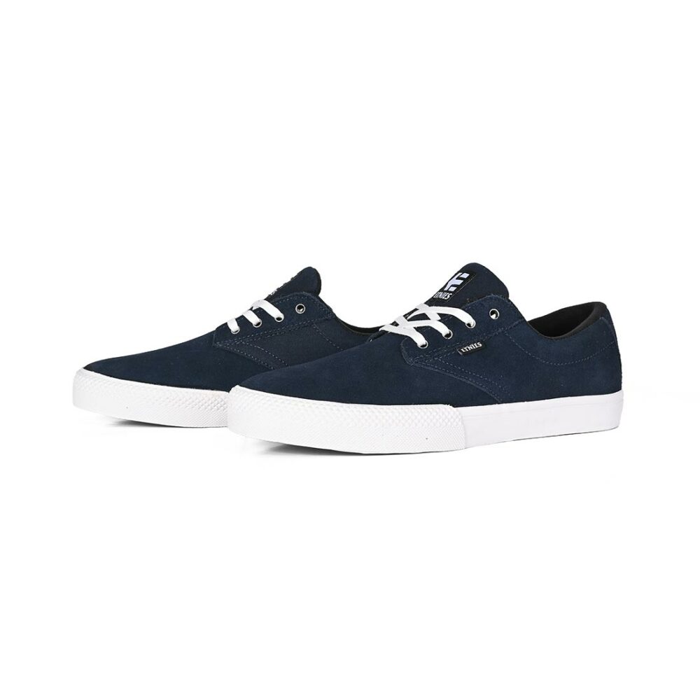 Etnies x Dystopia Jameson Vulc Skate Shoes – Navy/White