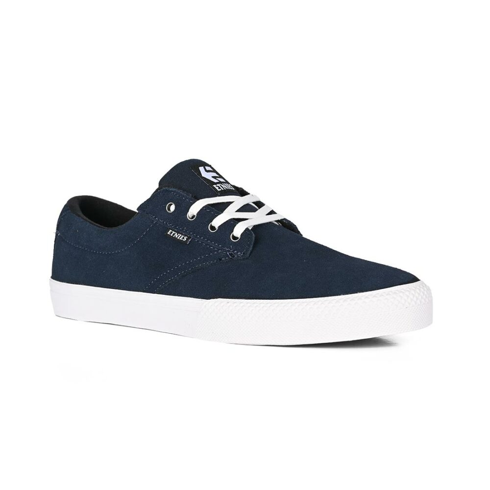 Etnies x Dystopia Jameson Vulc Skate Shoes – Navy/White