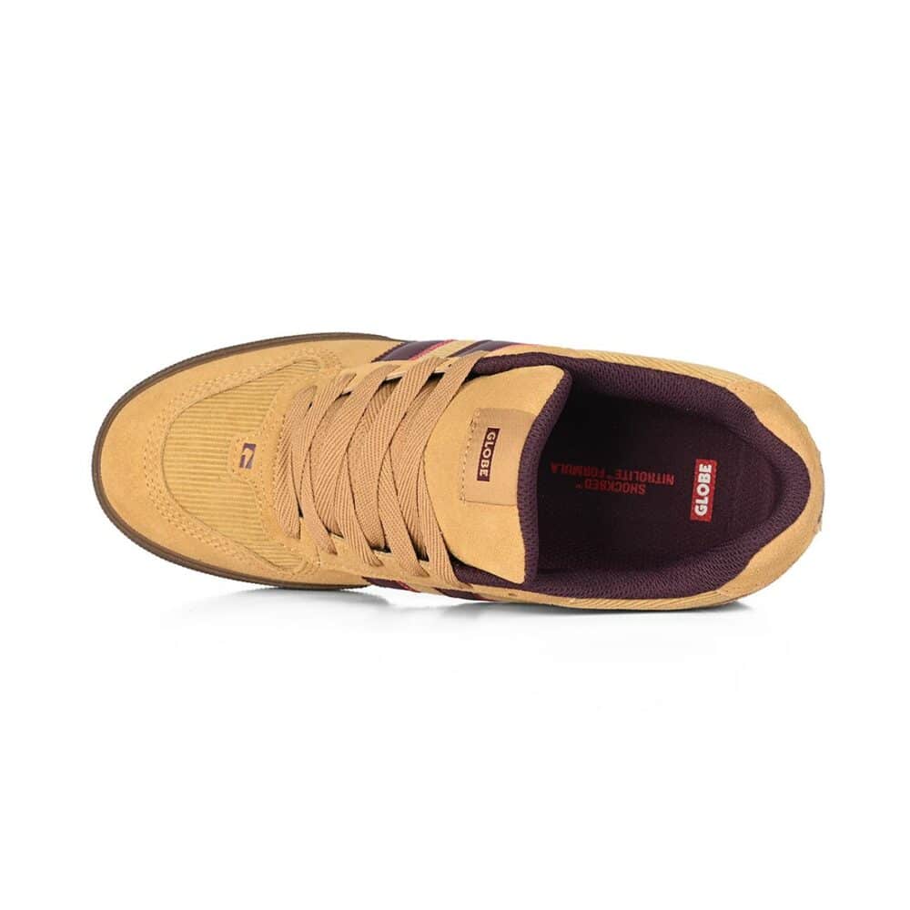 Globe Encore 2 Skate Shoes - Curry/Wine