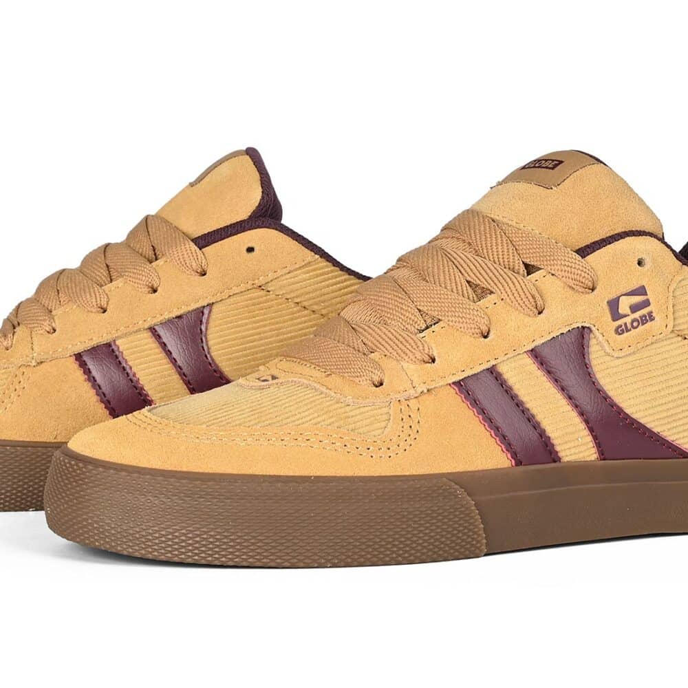 Globe Encore 2 Skate Shoes - Curry/Wine