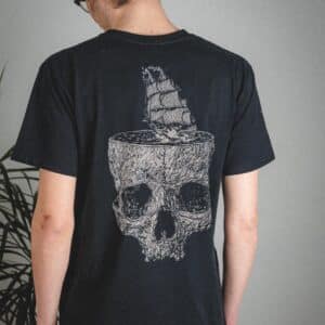 Heathen Stormy Seas S/S T-Shirt - Black