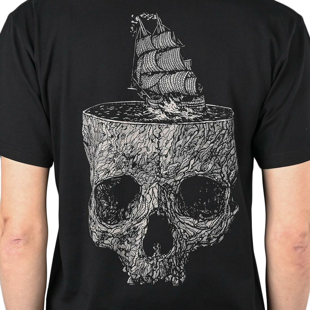 Heathen Stormy Seas S/S T-Shirt - Black