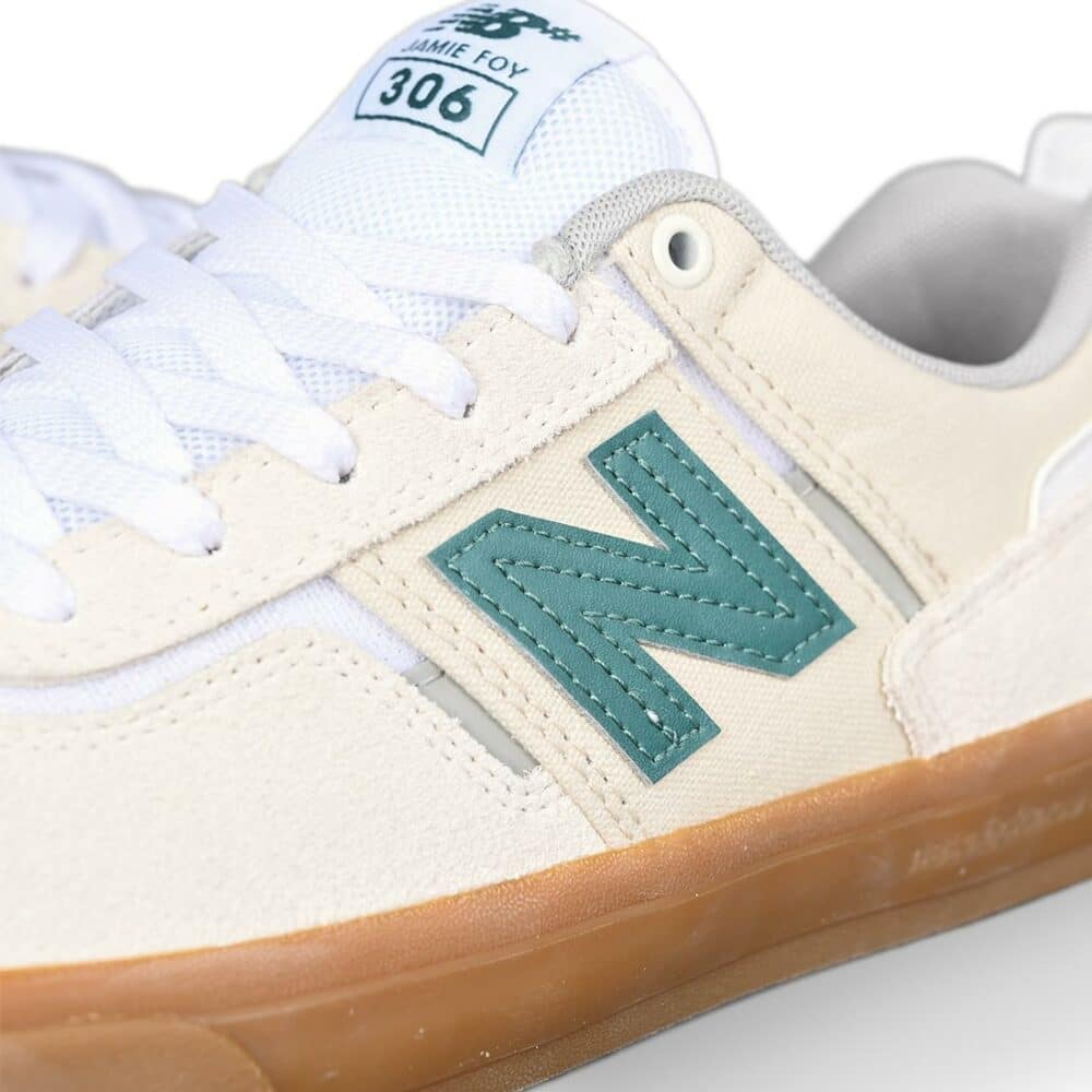 New Balance Numeric 306 Jamie Foy Skate Shoes - Sea Salt/Green