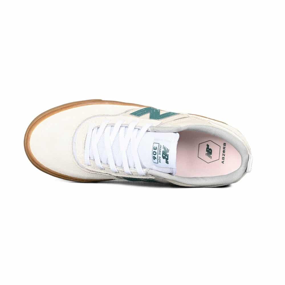 New Balance Numeric 306 Jamie Foy Skate Shoes - Sea Salt/Green