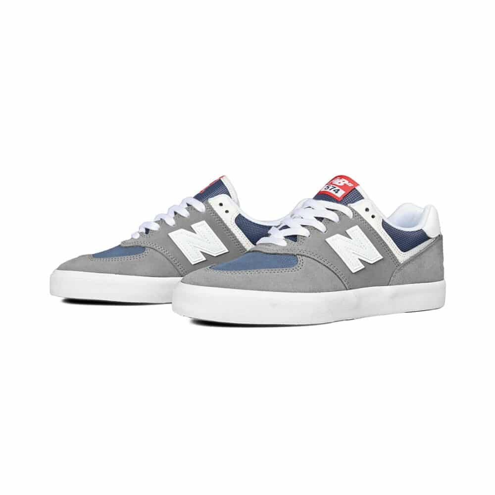 New Balance Numeric 574 Vulc Skate Shoes - Grey/White