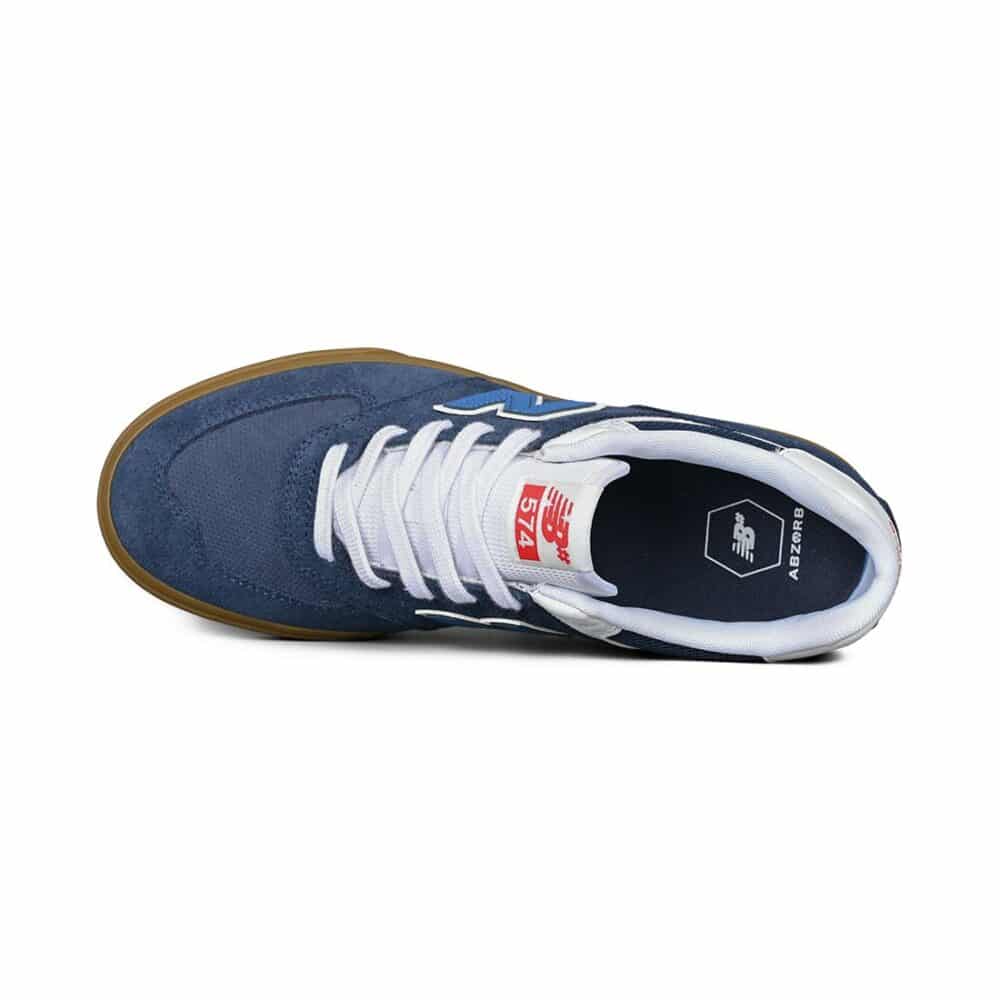 New Balance Numeric 574 Vulc Skate Shoes - NB Navy/White