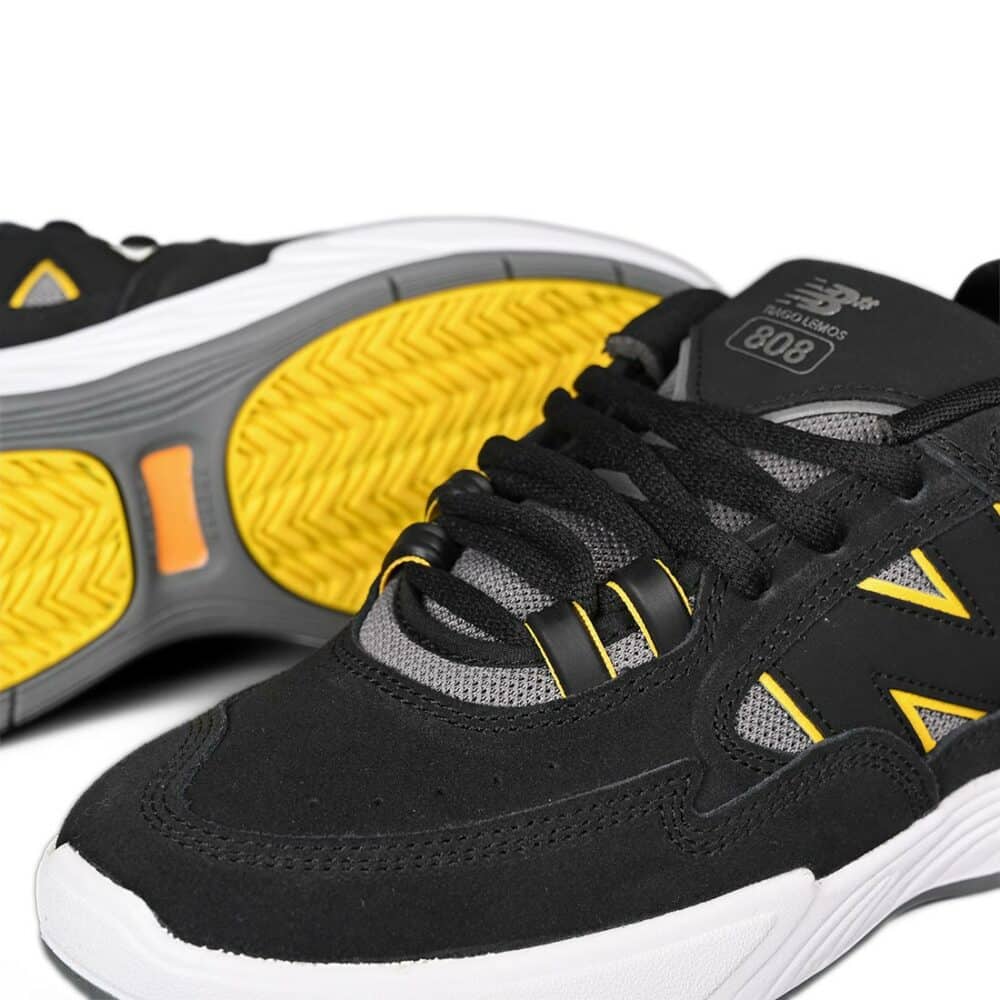 New Balance Numeric 808 Tiago Lemos Skate Shoes - Black/Yellow