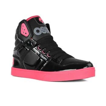 Osiris Clone High Top Shoes - Black/Magenta/Black