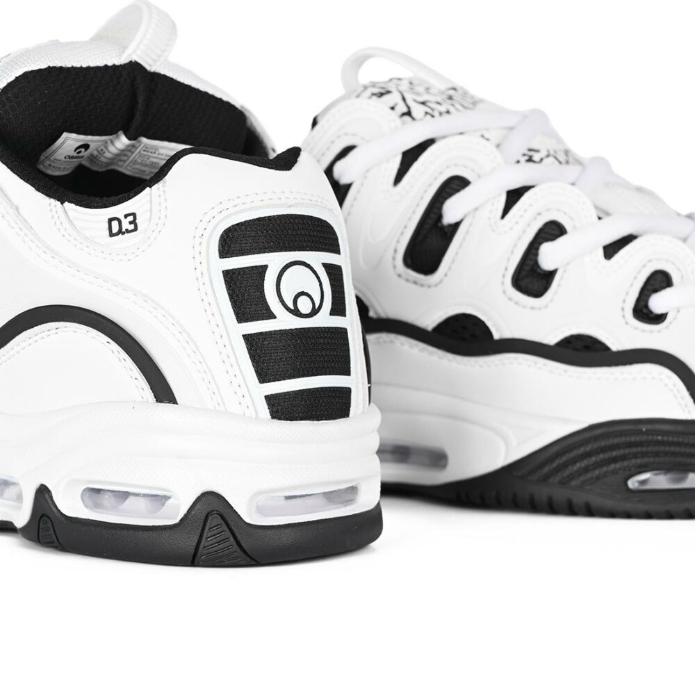 Osiris D3 2001 Skate Shoes - White/White/Black