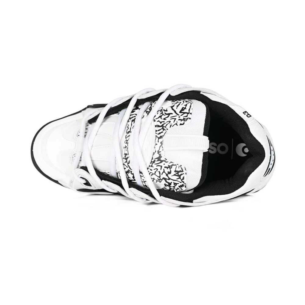 Osiris D3 2001 Skate Shoes - Black/White/Crack