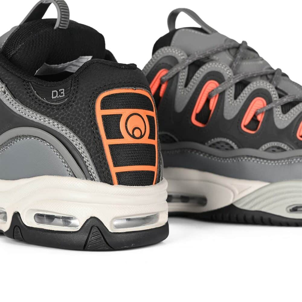 Osiris D3 2001 Skate Shoes - Charcoal/Orange/Black