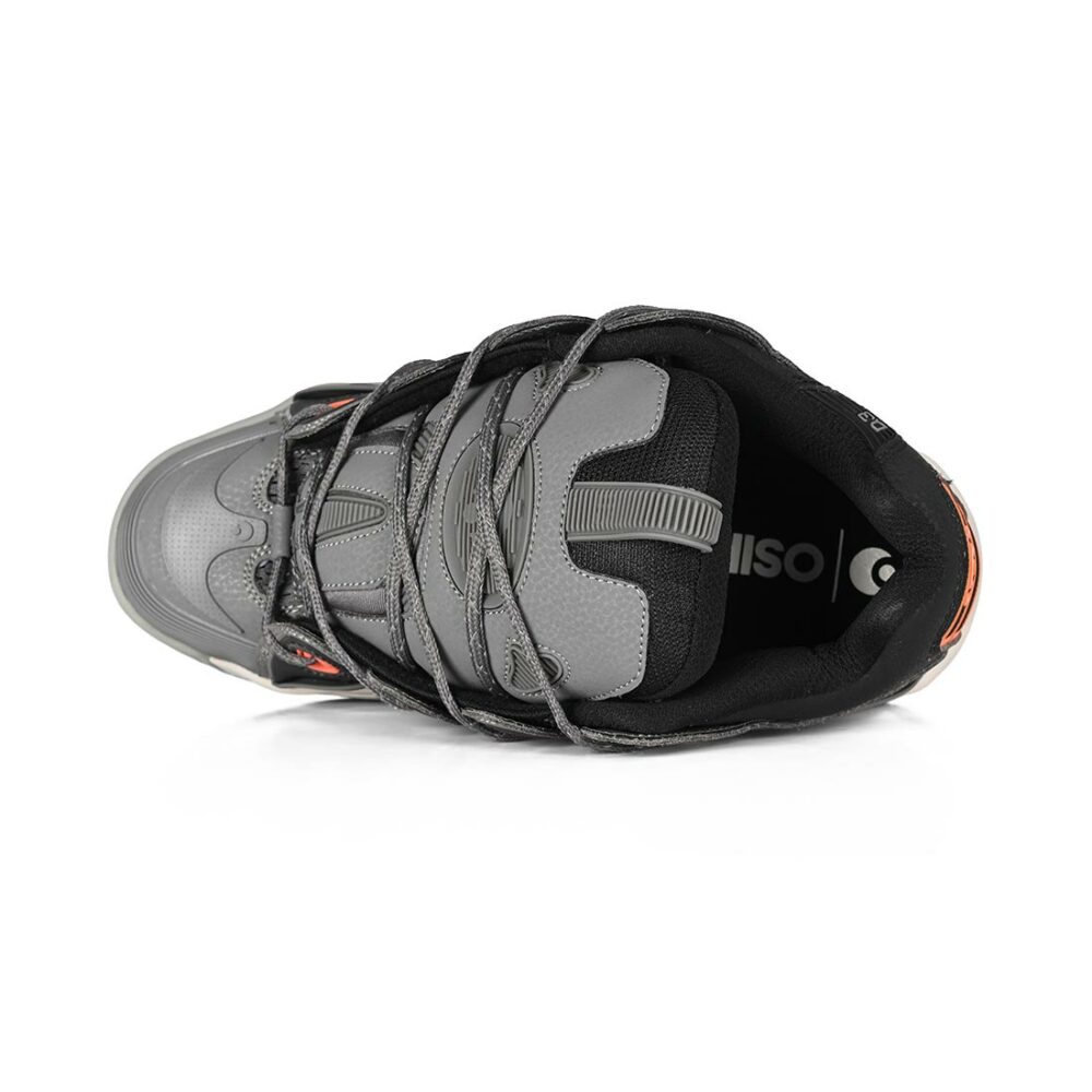 Osiris D3 2001 Skate Shoes - Charcoal/Orange/Black