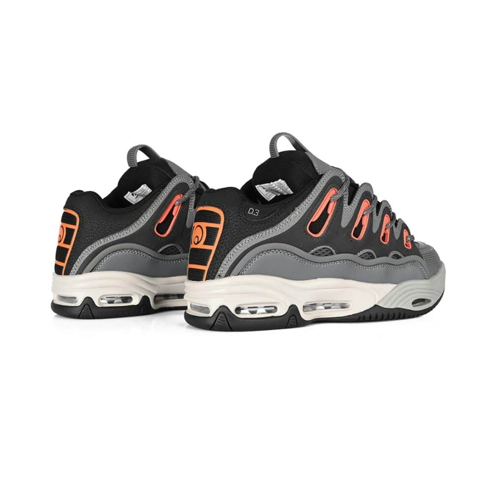 Osiris D3 2001 Skate Shoes - Charcoal/Orange/Black