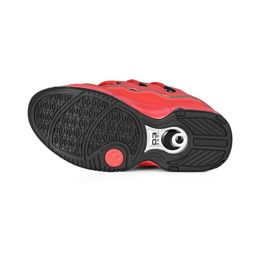 Osiris D3 2001 Skate Shoes - Red/Black/Grey