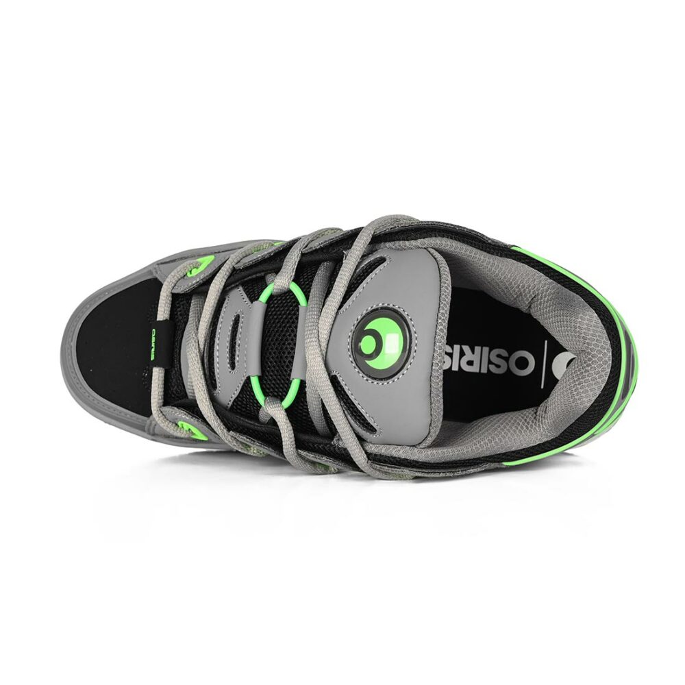 Osiris D3 OG Skate Shoes - Black/Grey/Lime