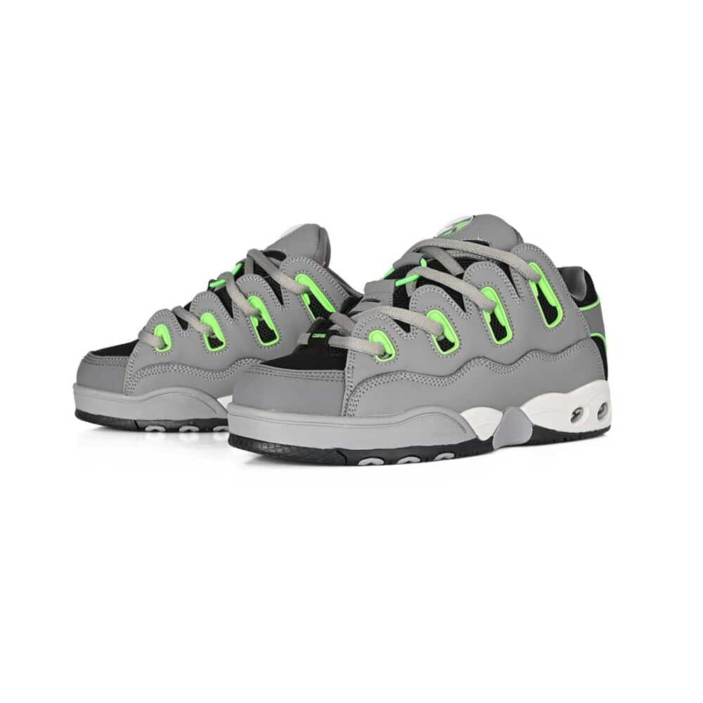 Osiris D3 OG Skate Shoes - Black/Grey/Lime