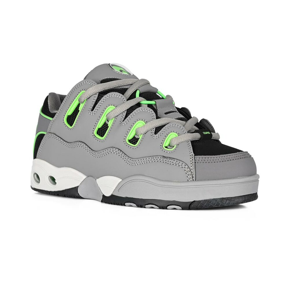 Osiris D3 OG Skate Shoes - Black/Grey/Lime