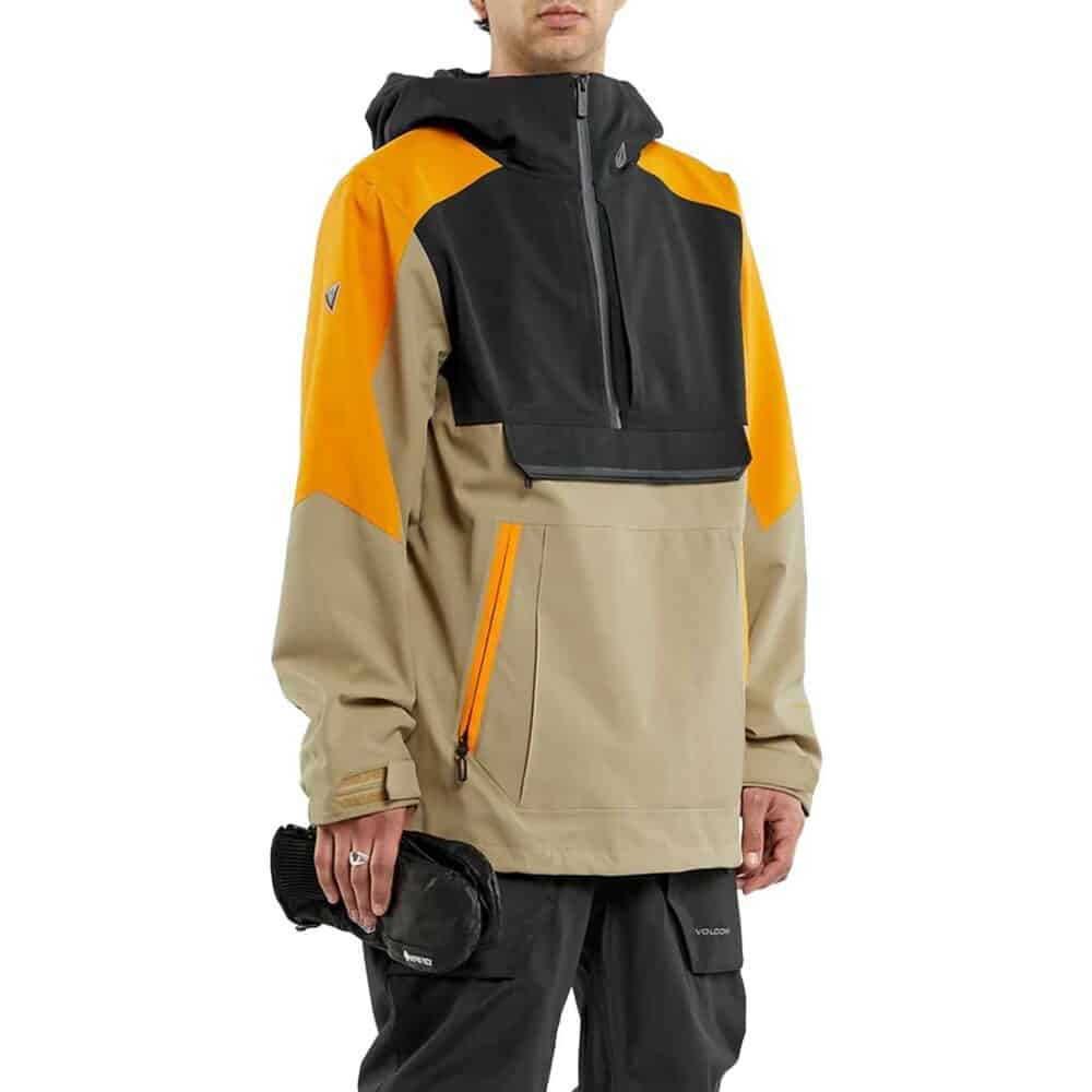 Volcom Brighton Pullover Snow Jacket - Gold