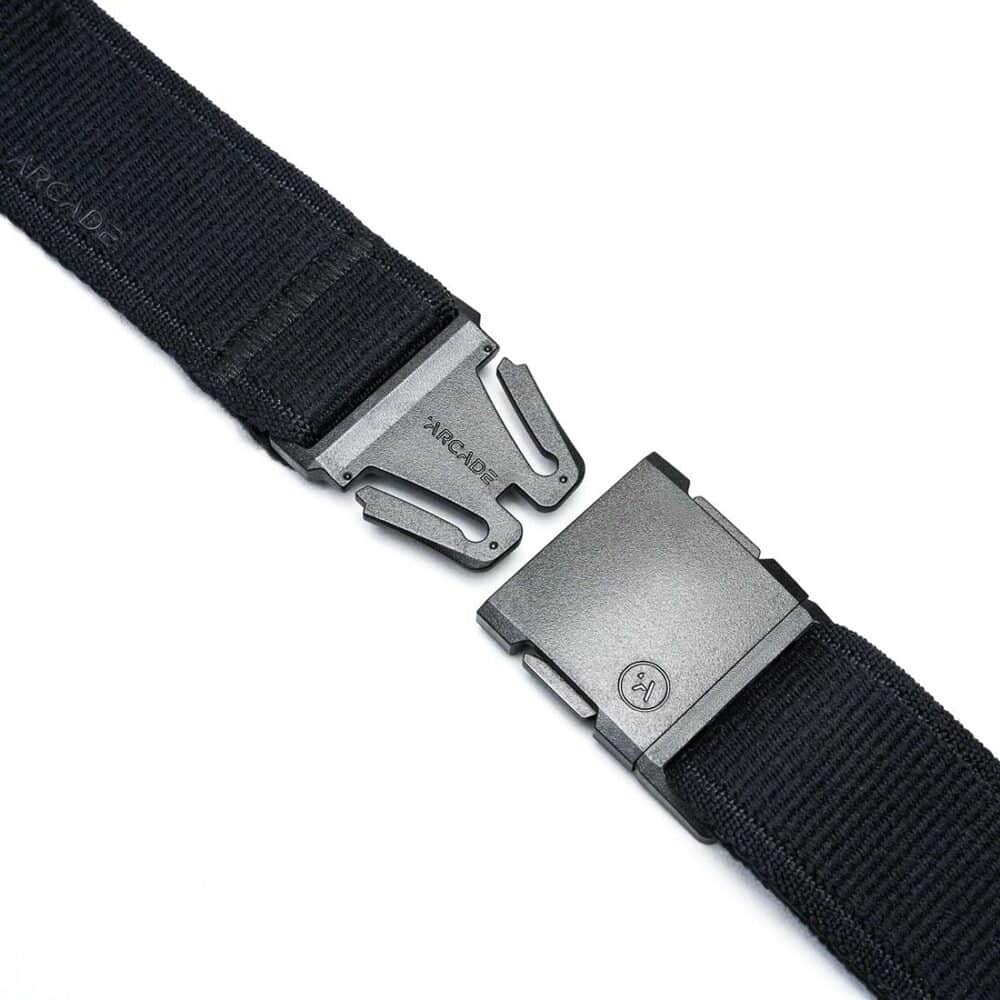 Arcade Midnighter Slim Stretch Belt - Black Noir