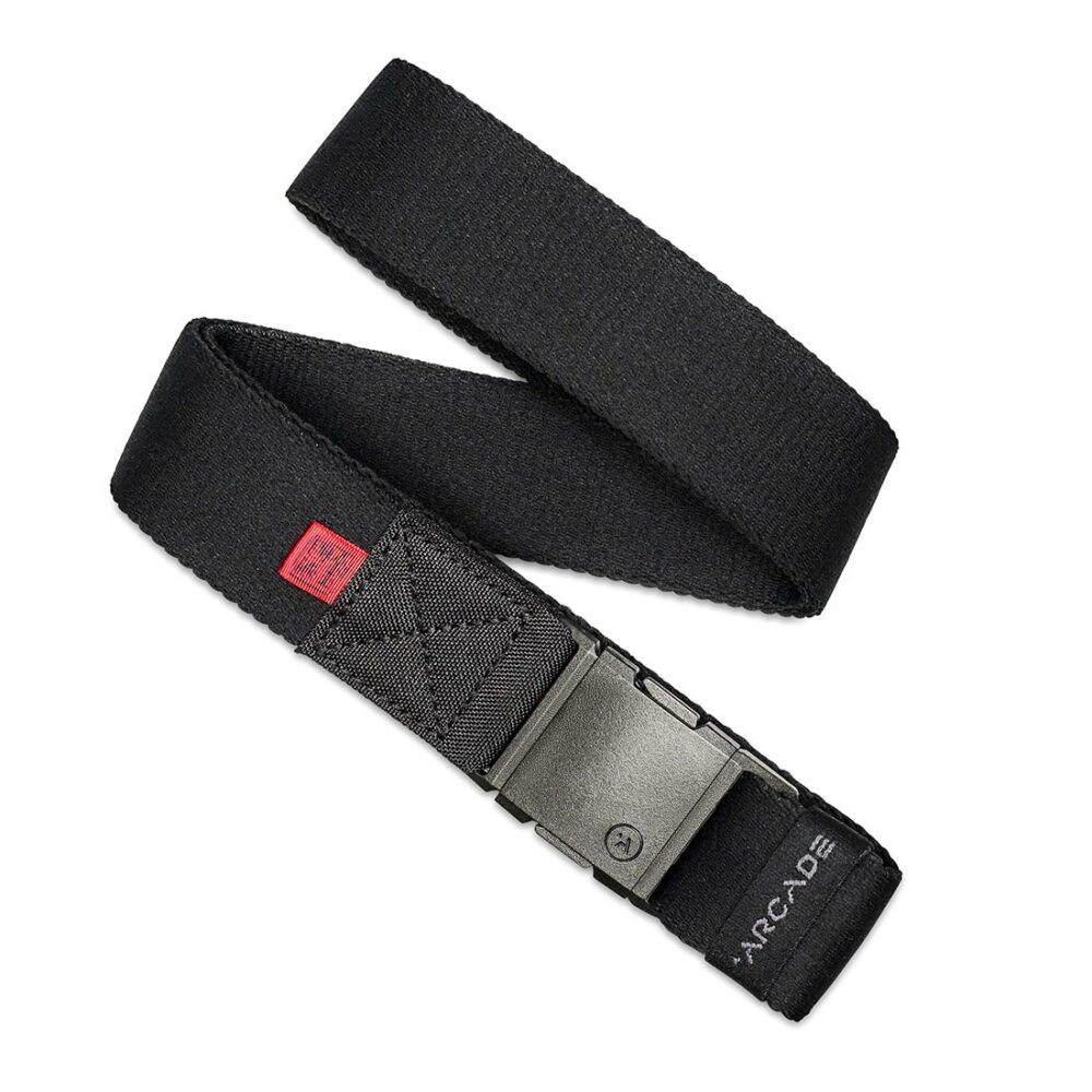 Arcade Ridge Jimmy Chin Stretch Belt - Black/Red