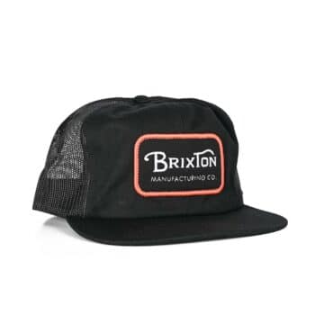 Brixton Grade HP Mesh Back Trucker Hat - Black/Orange/White