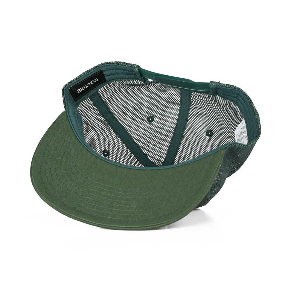 Brixton Grade HP Mesh Back Trucker Hat - Trekking Green/Trekking Green