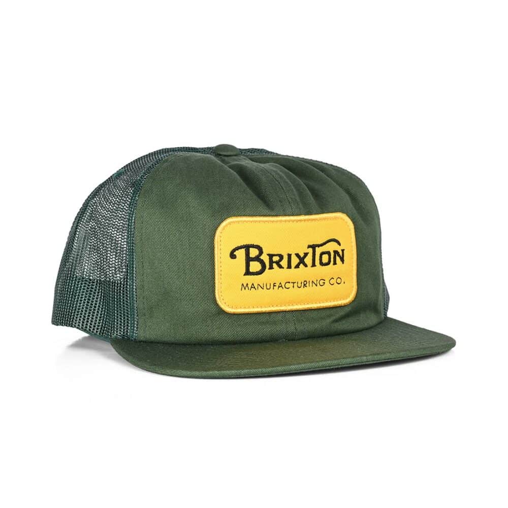 Brixton Grade HP Mesh Back Trucker Hat - Trekking Green/Trekking Green