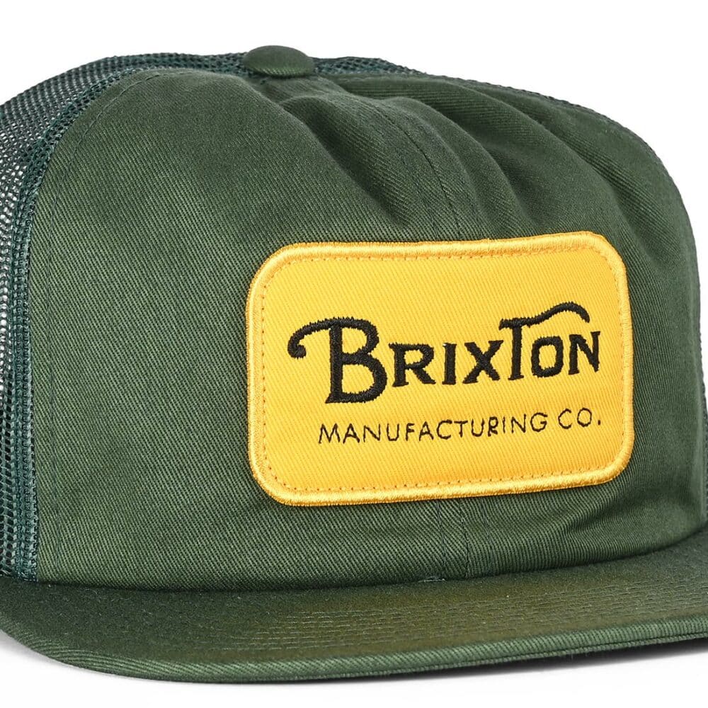 Brixton Grade HP Mesh Back Trucker Hat - Trekking Green/Trekking Green