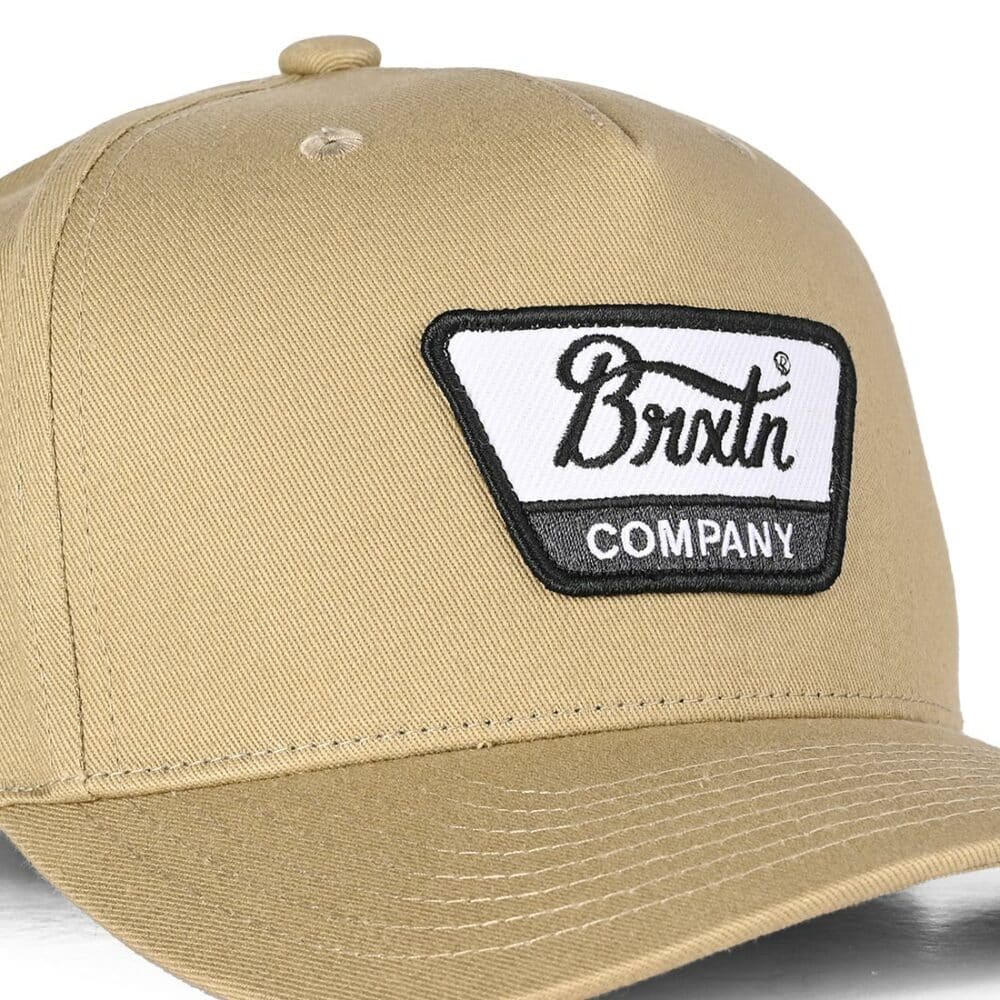 Brixton Linwood MP Snapback Cap - Khaki/Black/White