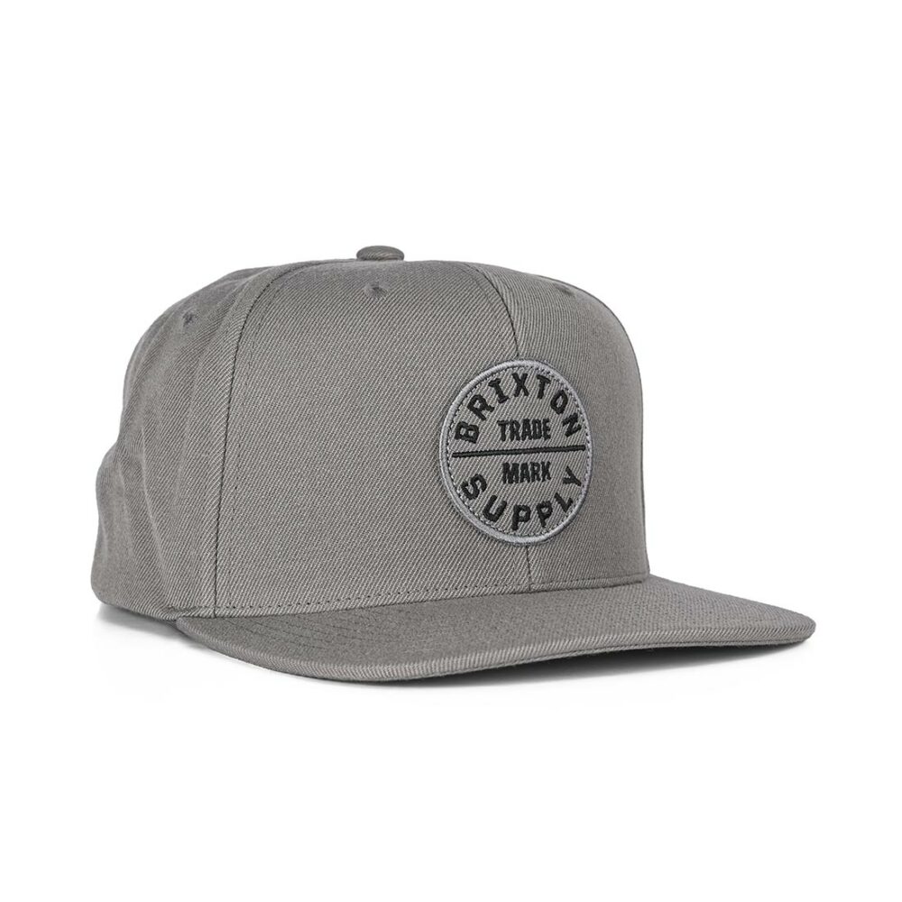 Brixton Oath III Snapback Cap - Charcoal/Charcoal